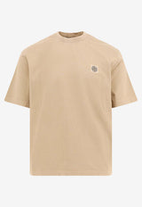 Stone Island Logo Patch Crewneck T-shirt Beige K1S152100034S0115_V0094