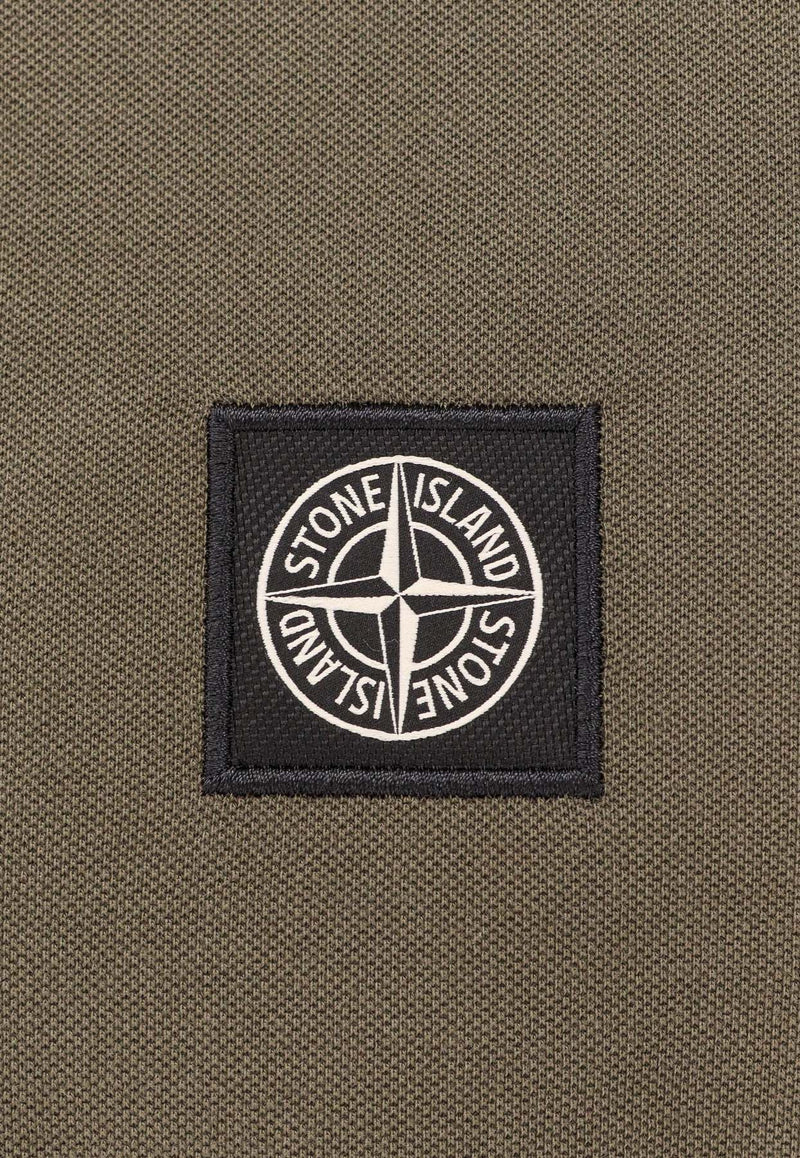 Stone Island Compass Logo Patch Polo T-shirt K1S1522002SCS0018_V0054