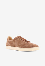 Brunello Cucinelli Suede Low-Top Sneakers Brown MZUSILN311_C2692