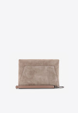 Brunello Cucinelli Suede Envelope Clutch Bag Beige MWDLD2722_C5859