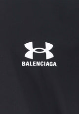 Balenciaga X Under Armour Logo Print Windbreaker Jacket Black 814127TQO35_1000