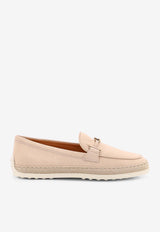 Tod
s Double T-ring Suede Loafers Beige XXW92K0HZ00D8W_C600