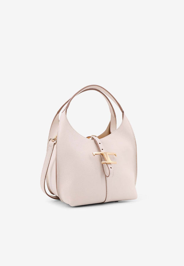 Tod
s T-Timeless Leather Top Handle Bag Cream XBWTSEA0100XSO_B015