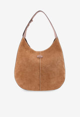 Tod
s Small Di Suede Hobo Bag  Brown XBWDBSR9300P3A_3L04