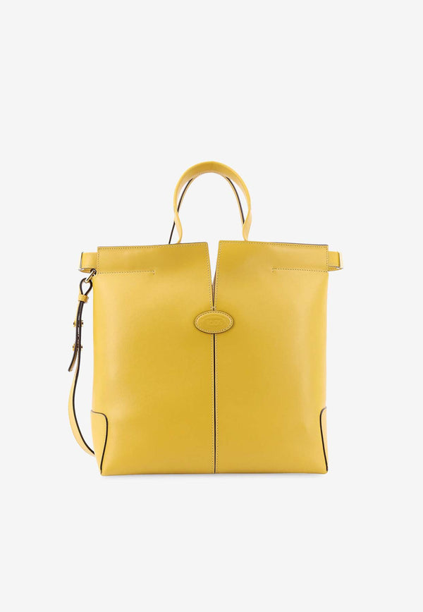 Tod
s Small Di Bag Folio Leather Shoulder Bag  Yellow XBWDBMAT200ROR_G245