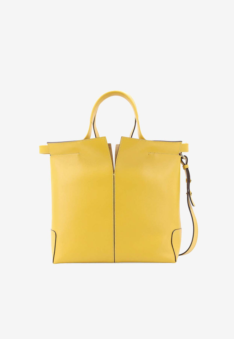 Tod
s Small Di Bag Folio Leather Shoulder Bag  Yellow XBWDBMAT200ROR_G245