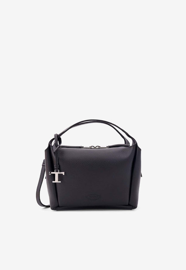 Tod
s Mini Leather Top Handle Bag Black XBWAPIF0100QRI_B999