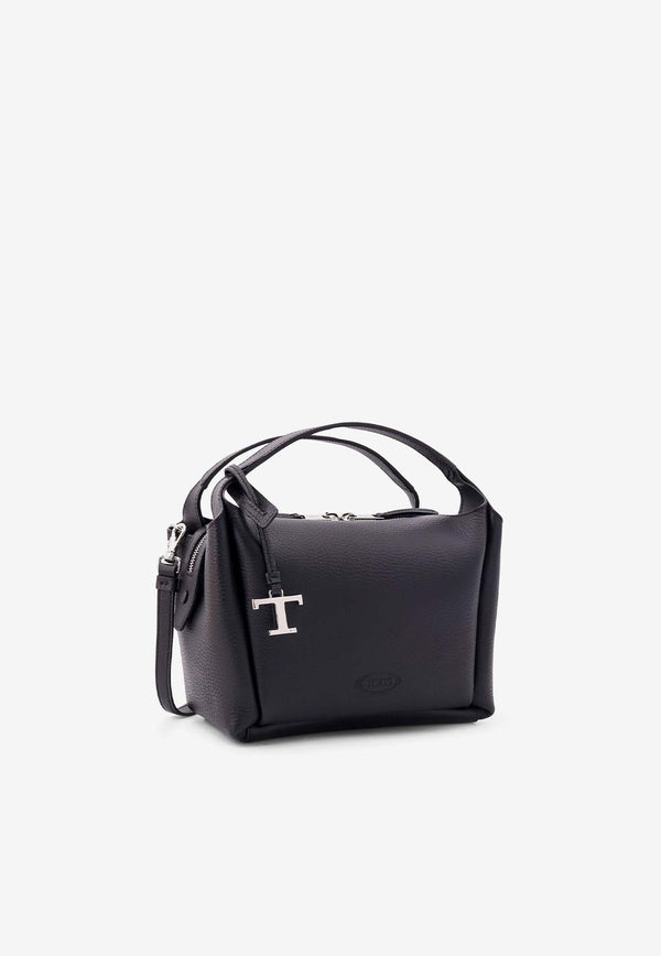 Tod
s Mini Leather Top Handle Bag Black XBWAPIF0100QRI_B999