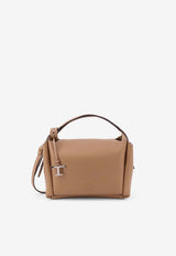 Tod
s Mini Bowling Shoulder Bag in Grained Leather Beige XBWAPIF0100QRI_2L64