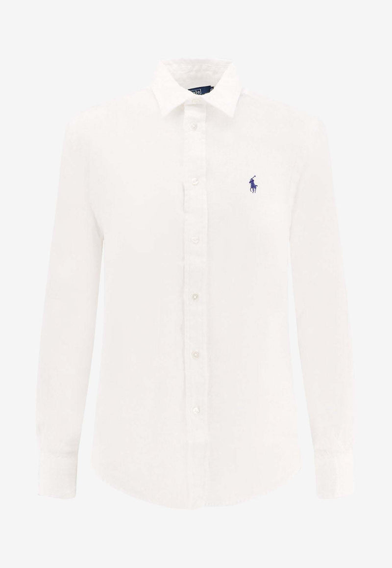 Polo Ralph Lauren Pony Embroidered Button-Up Shirt 211970730_001