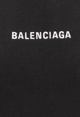 Balenciaga Logo-Printed Hooded Sweatshirt Black 818433TRVJ3_1070