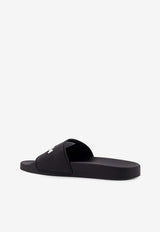 Balenciaga Logo Embossed Slides Black 565547W1S80_1006