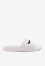 Balenciaga Embossed Logo Rubber Slides White 565547W1S80_9034