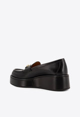 Gucci Logo Plaque Leather Loafers Black 794317AADO0_1000