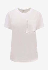 Brunello Cucinelli Monili Crewneck T-shirt White M0T81HA800_C6159