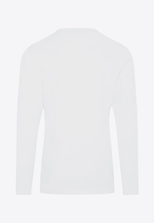 Long-Sleeved Henley T-shirt