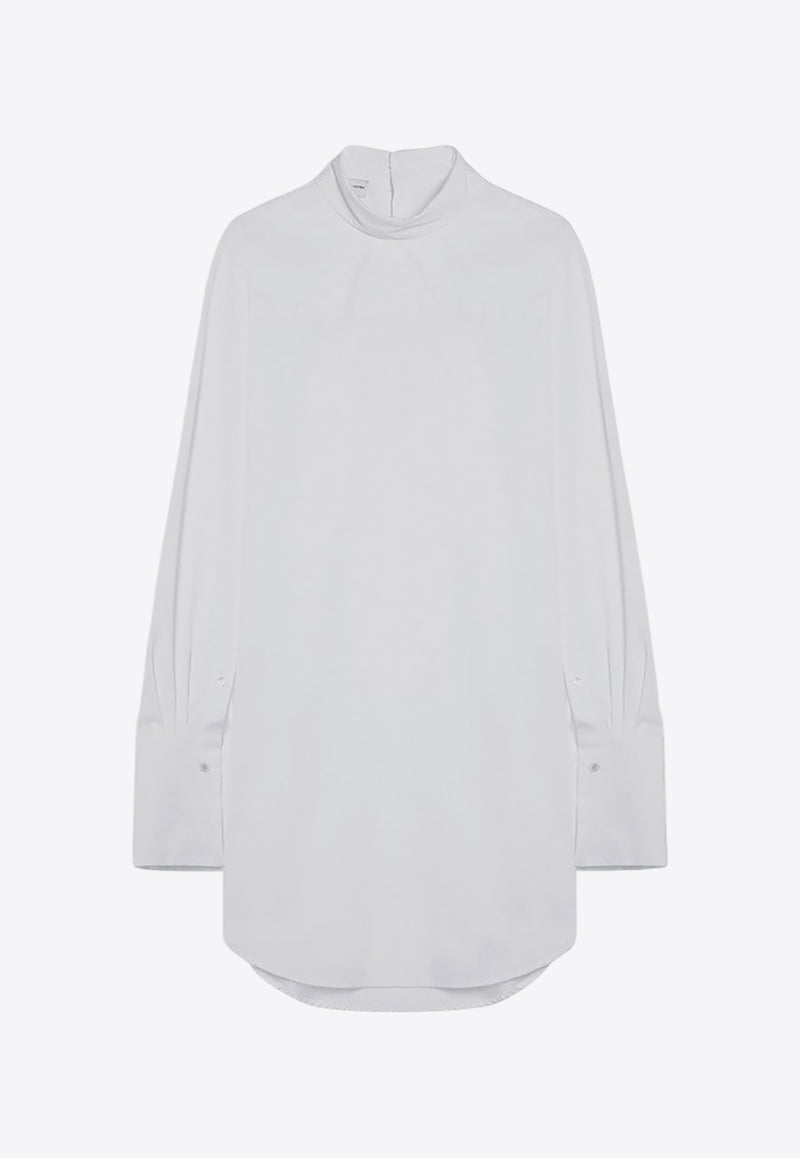 Dries Van Noten Turtleneck Oversized Shirt White 0107029293/P_DRVNO-001