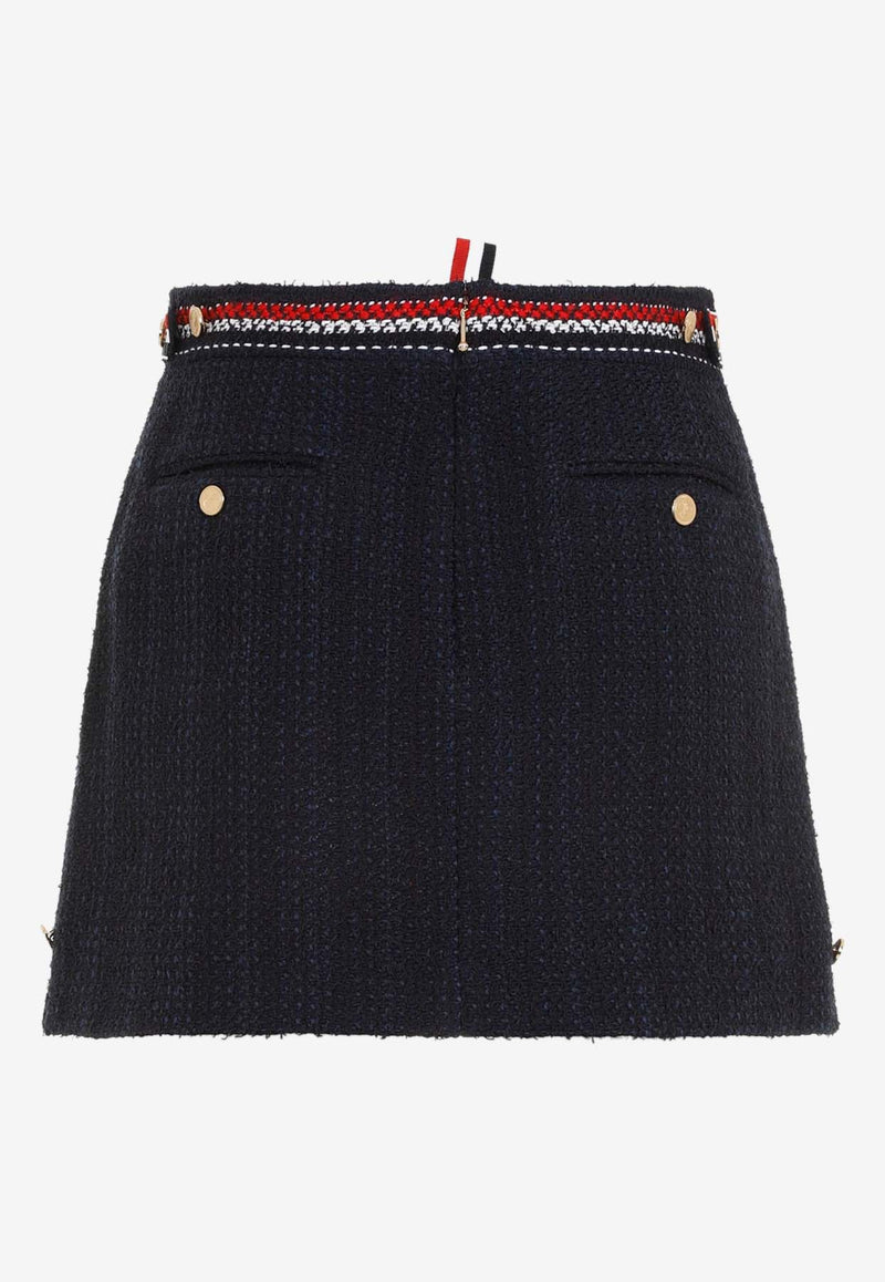 Boucle A-line Mini Skirt