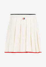 Mini Wool Pleated Skirt