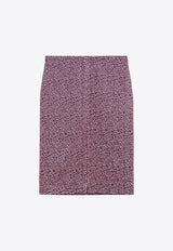 Dries Van Noten Polka Dot Jacquard Skirt Brown 0108099165/P_DRVNO-305