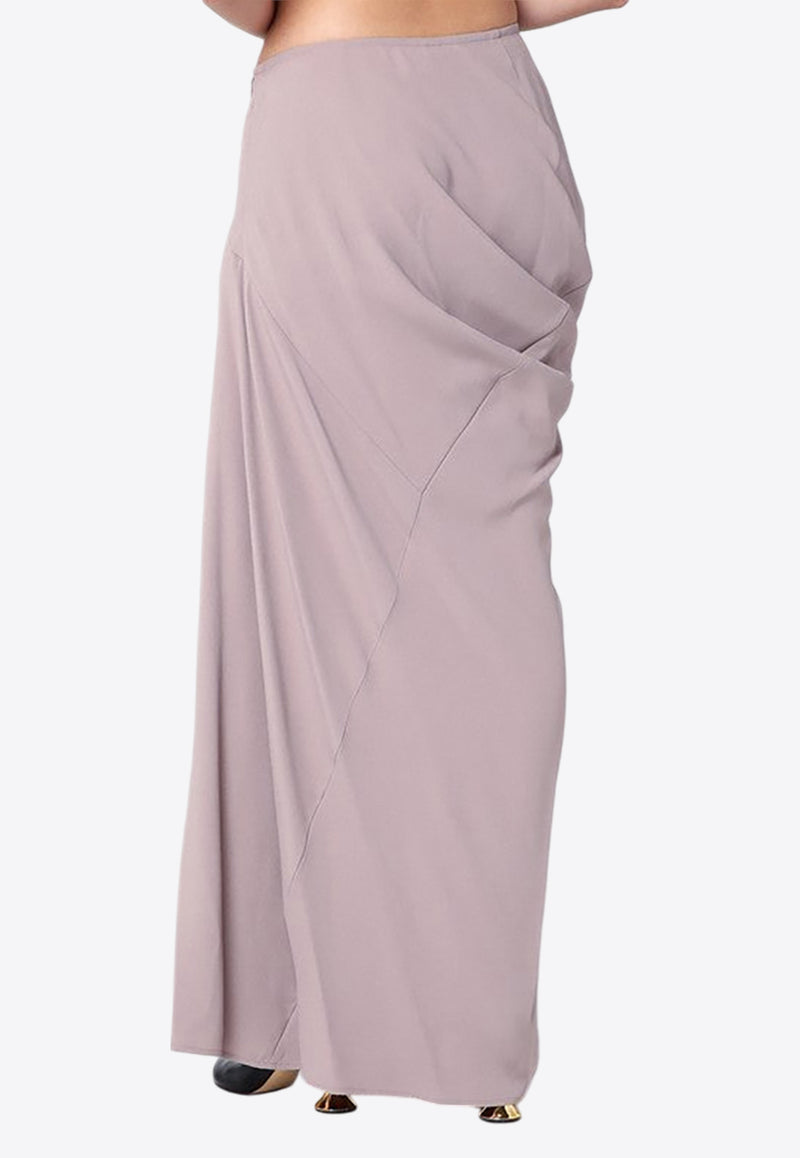 Dries Van Noten Draped Maxi Skirt Pink 0108109067/P_DRVNO-313