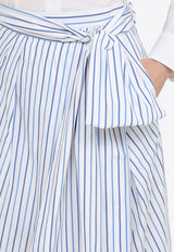 Dries Van Noten Striped Midi Skirt Blue 0108268254/O_DRVNO-514