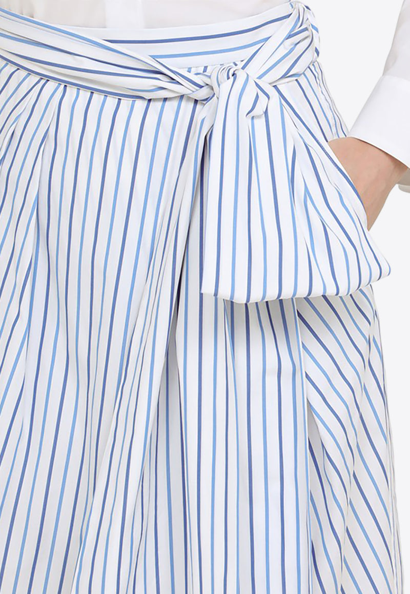 Dries Van Noten Striped Midi Skirt Blue 0108268254/O_DRVNO-514