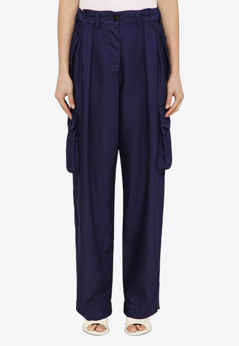 Dries Van Noten Pleated Classic Cargo Pants Blue 0109208204/O_DRVNO-519