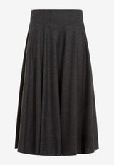 Jannine Midi Wool Skirt