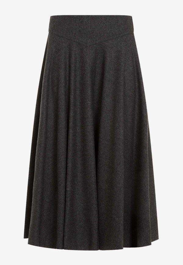 Jannine Midi Wool Skirt