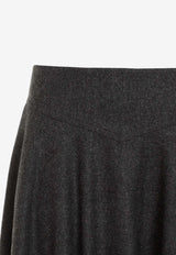 Jannine Midi Wool Skirt