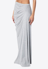 Dries Van Noten Draped Maxi Skirt Gray 0111179603/P_DRVNO-813