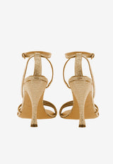 Salvatore Ferragamo Denise 105 Crystal-Embellished Sandals 01H463 DENISE X5 CR 769075 LIGHT CAMEL