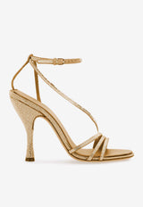 Salvatore Ferragamo Denise 105 Crystal-Embellished Sandals 01H463 DENISE X5 CR 769075 LIGHT CAMEL