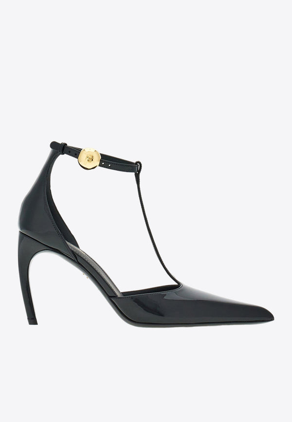 Salvatore Ferragamo Odette 95 Pumps in Patent Leather 01H549 ODETTE 85 769281 NERO Black