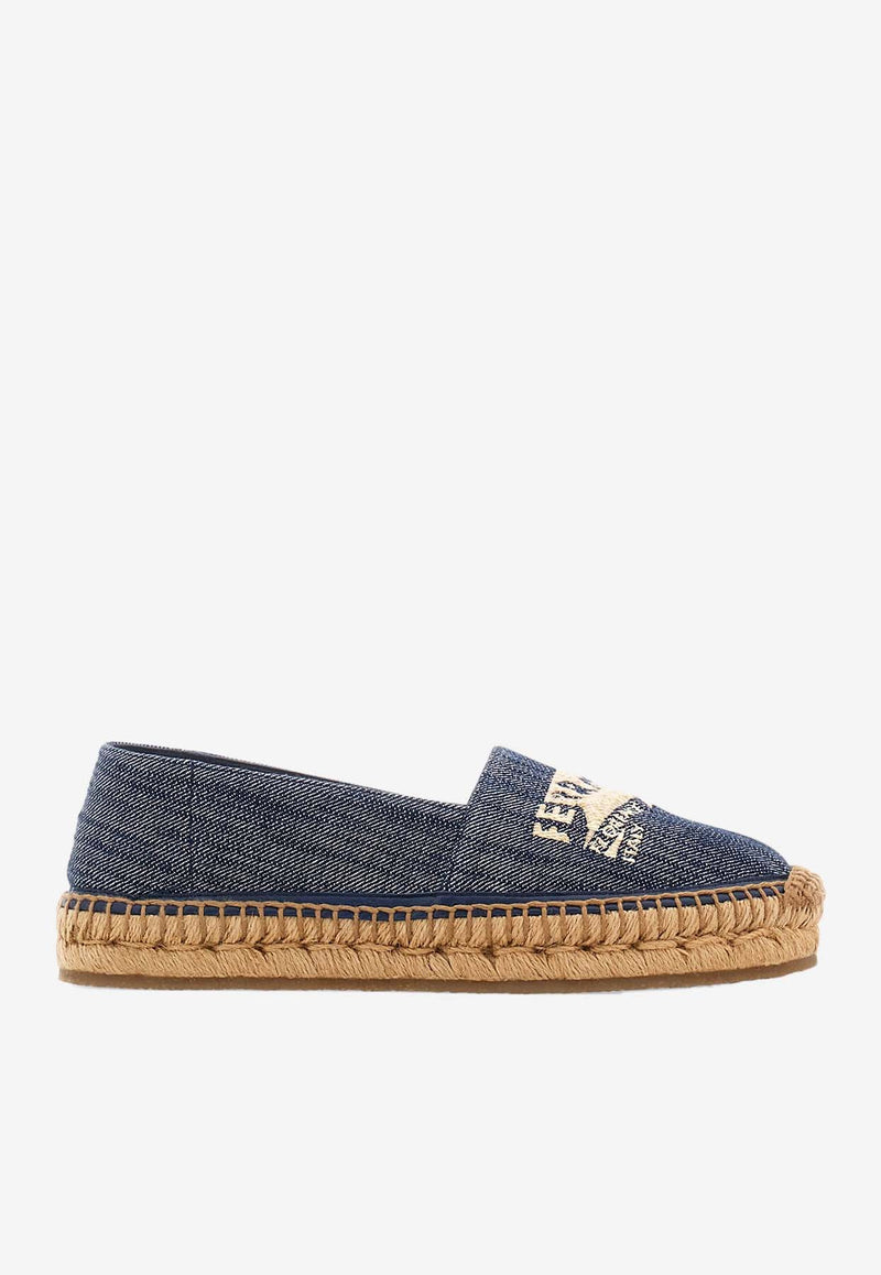 Salvatore Ferragamo Gracia Denim Espadrilles Denim 01I544 GRACIA DEN 773726 DEN/NATUR