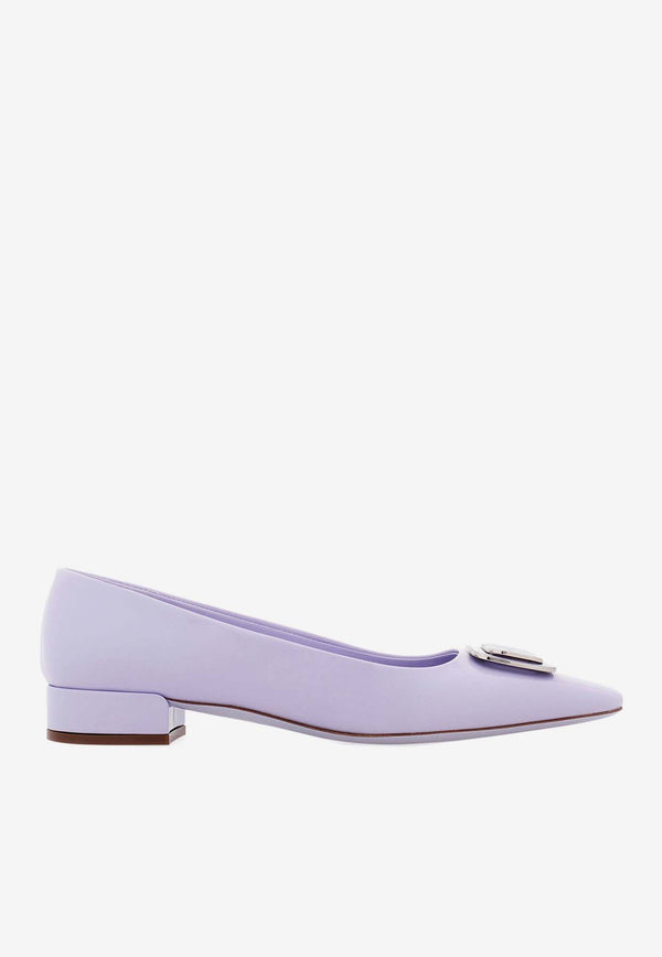 Salvatore Ferragamo Venera 20 Vara Plate Pumps in Patent Leather Lavender 01I792 VENERA 775261 NEW LAVANDER