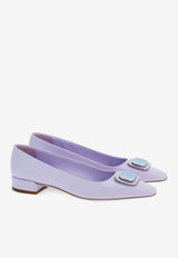 Salvatore Ferragamo Venera 20 Vara Plate Pumps in Patent Leather Lavender 01I792 VENERA 775261 NEW LAVANDER