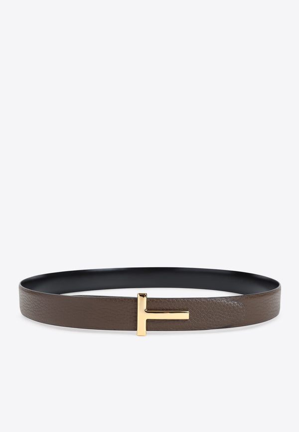 Grained Calf Leather Belt