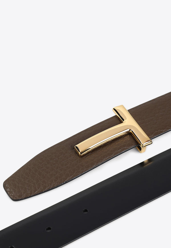 Grained Calf Leather Belt