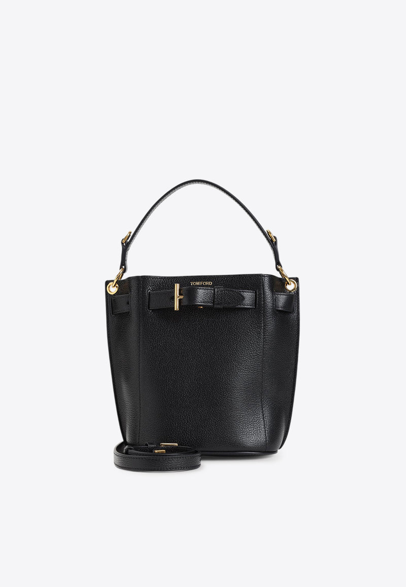 Mini Audery Leather Bucket Bag