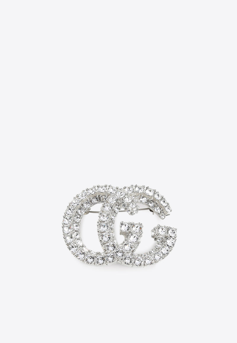 GG Marmont Crystal-Embellished Brooch