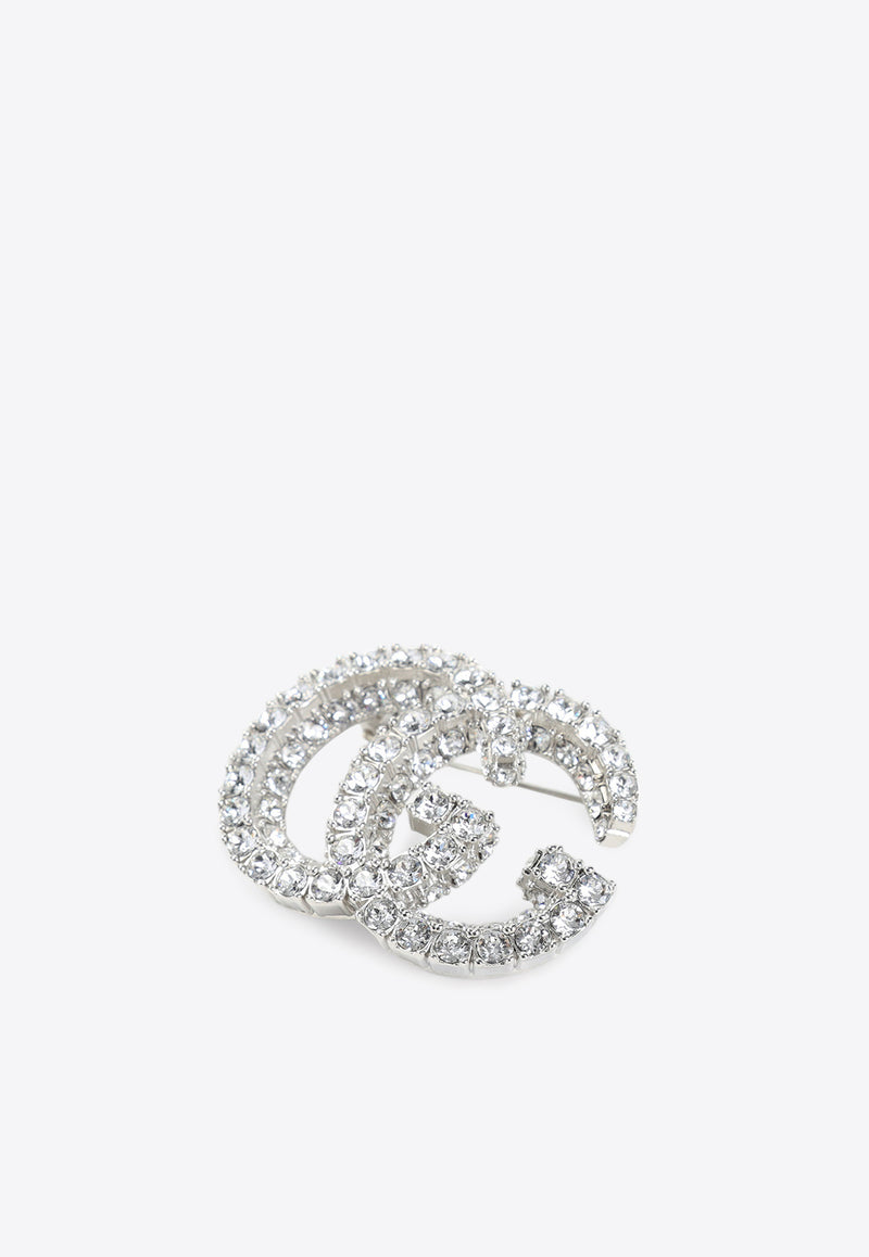 GG Marmont Crystal-Embellished Brooch