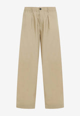 Straight-Leg Oxford Pants