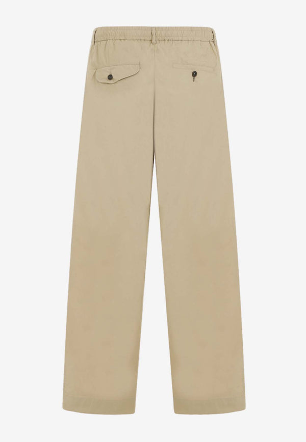 Straight-Leg Oxford Pants