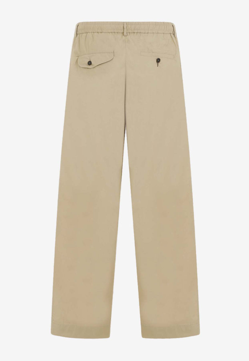 Straight-Leg Oxford Pants