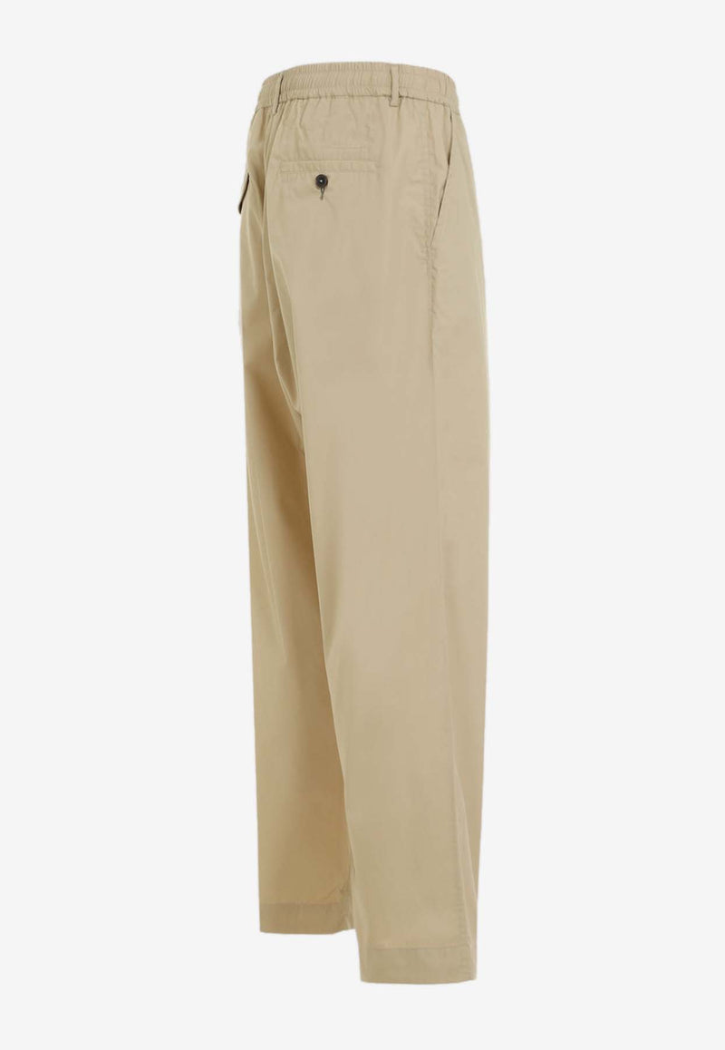 Straight-Leg Oxford Pants