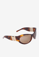 4G Havana Print Sunglasses