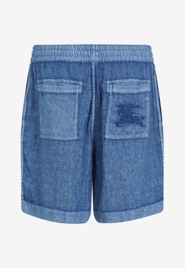 Logo Linen Shorts