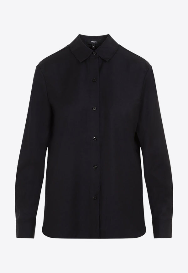 Long-Sleeved Wool Shirt